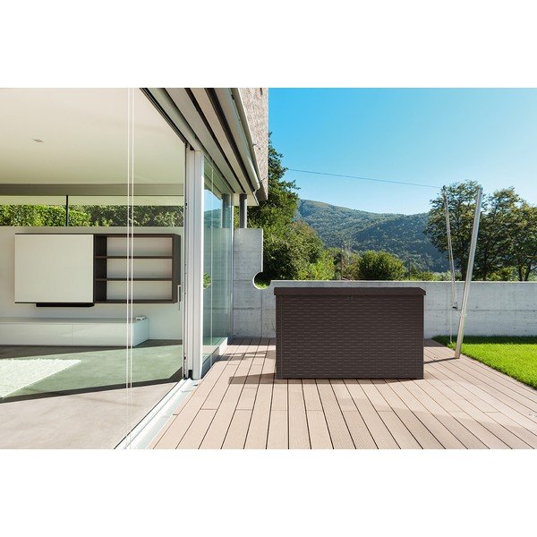 Cassetta portaoggetti da giardino marrone scuro Java - Keter-image-1