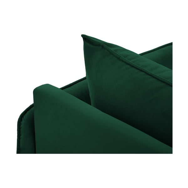 Poltrona lounge in velluto verde scuro (angolo destro) Vienna - Cosmopolitan Design-image-4