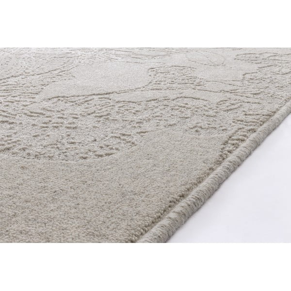 Tappeto in lana grigio chiaro 133x190 cm Arol - Agnella-image-2