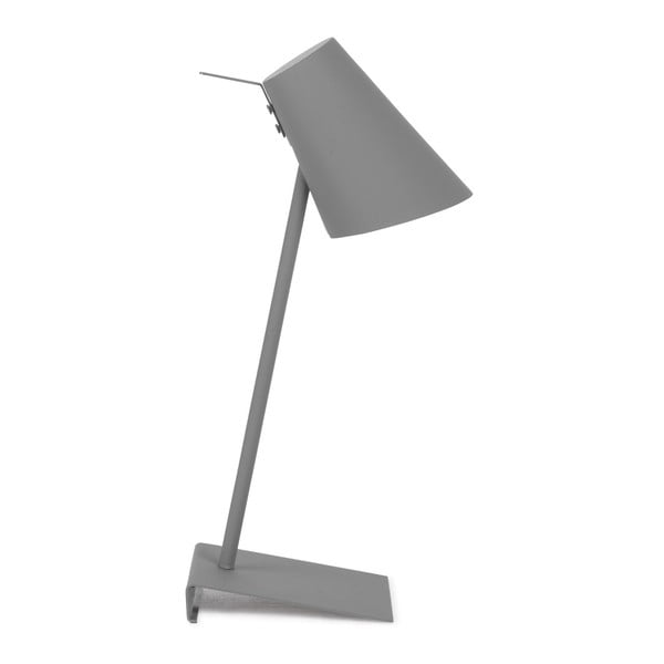 Lampada da tavolo grigia con paralume in metallo (altezza 54 cm) Cardiff - it's about RoMi