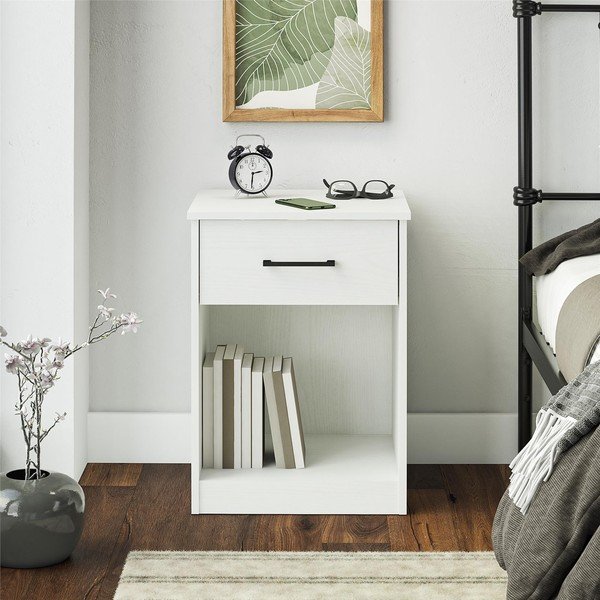 Comodino bianco BrEZ - Støraa-image-1