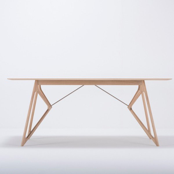 Tavolo da pranzo con piano in rovere 180x90 cm Tink - Gazzda-image-3