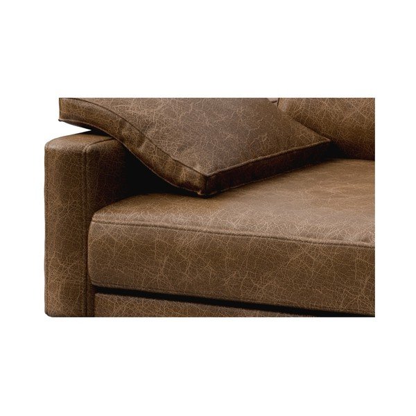 Divano in pelle marrone cognac, 211 cm Musso - MESONICA-image-4