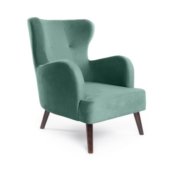 Poltrona in velluto color menta Noemye - Bonami Essentials