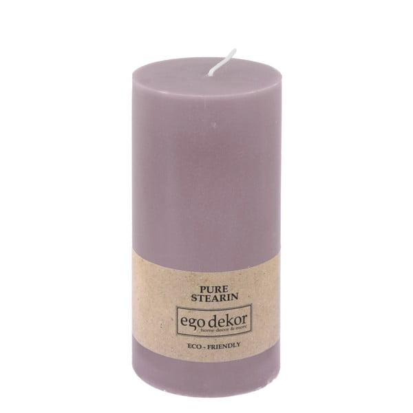 Candela Friendly viola, durata di combustione 50 h Eco - Eco candles by Ego dekor