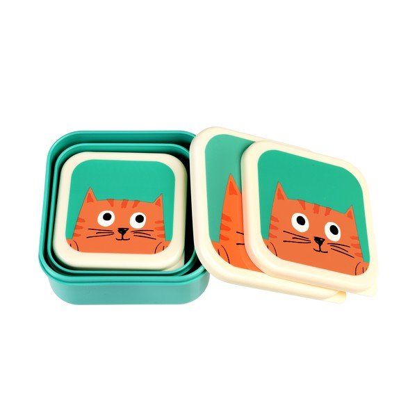 Set di 3 scatole per snack Chester Cat - Rex London-image-2
