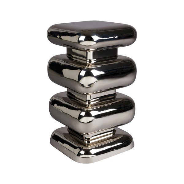 Tavolino in metallo 29x29 cm Stubby – Dutchbone