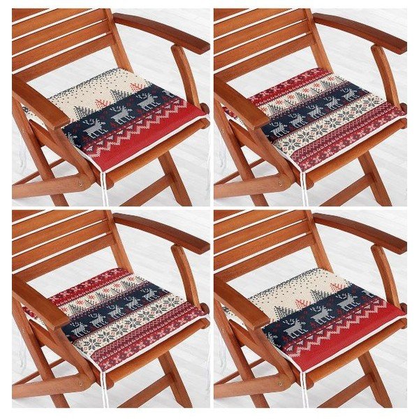 Set di cuscini per sedie a tema natalizio 4 pz 40x40 cm Christmas Sweater – Mila Home