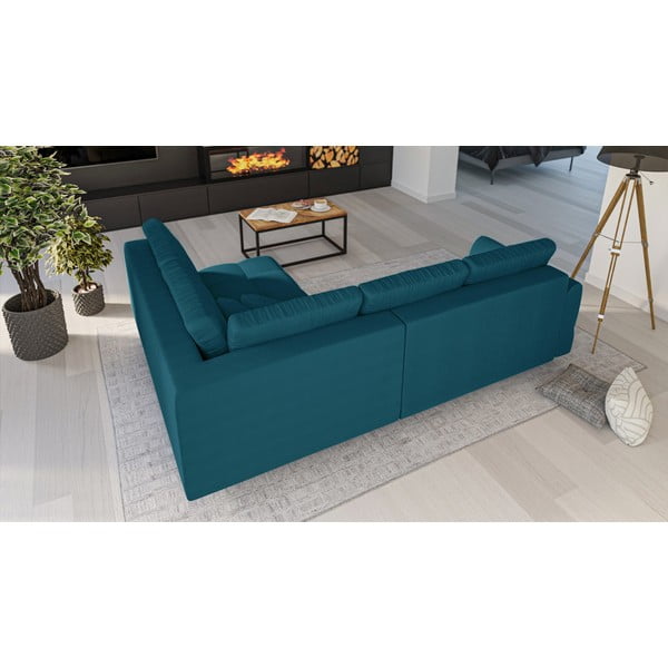 Divano angolare turchese (angolo destro) Ariella - Ropez-image-3