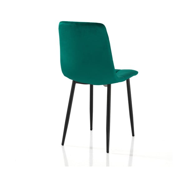 Sedie da pranzo in velluto verde in un set di 2 pezzi Faffy - Tomasucci-image-2