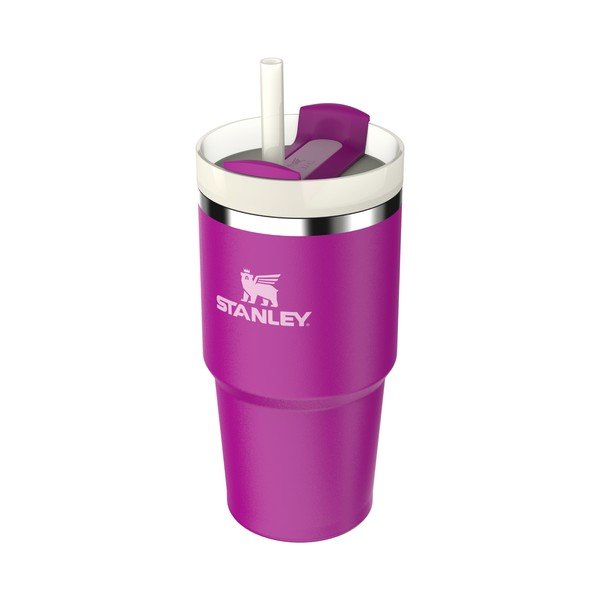 Borraccia termica rosa in acciaio inox 600 ml Quencher H2.0 FlowState Tumbler Violet Blossom – Stanley-image-1