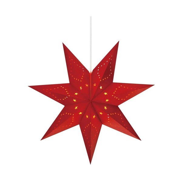 Decorazione luminosa natalizia rossa da appendere Saturnus - Markslöjd