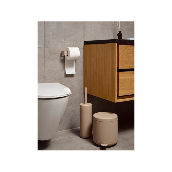 Porta carta igienica da parete beige in metallo Ume – Zone-image-1