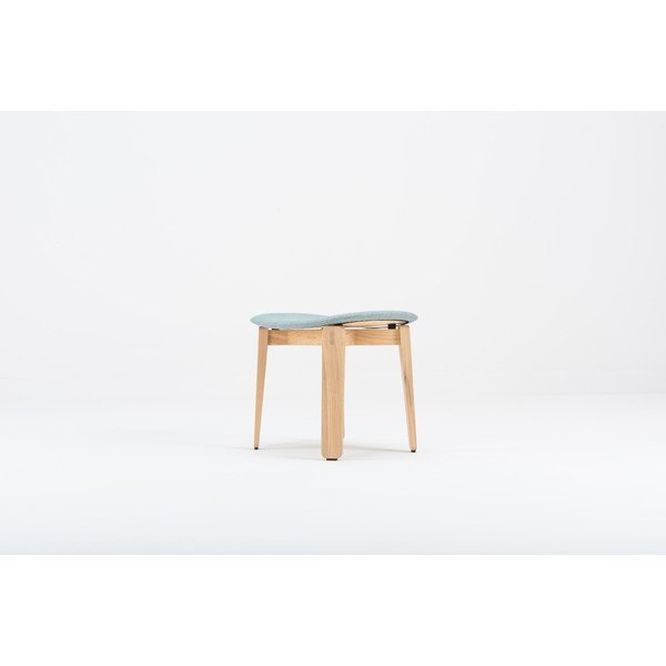 Pouf in rovere blu Nora - Gazzda-image-1