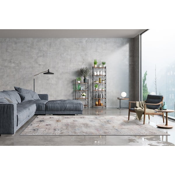 Tappeto grigio chiaro 200x300 cm Simp - FD-image-1