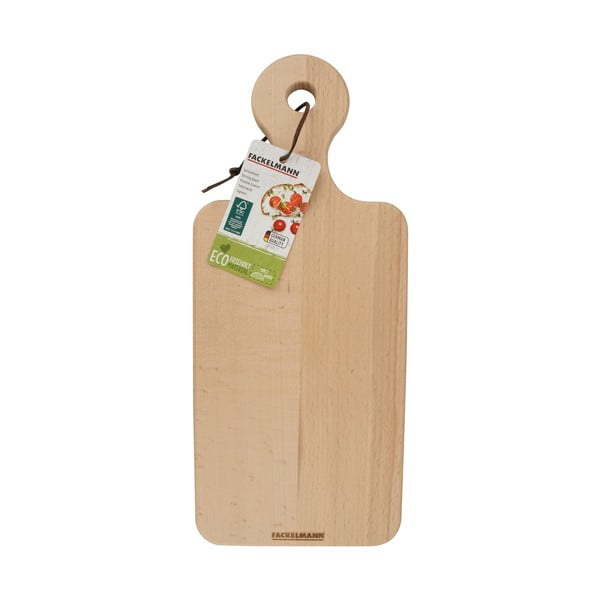 Tagliere da cucina in legno, 35 x 15 cm Nature - Fackelmann-image-3