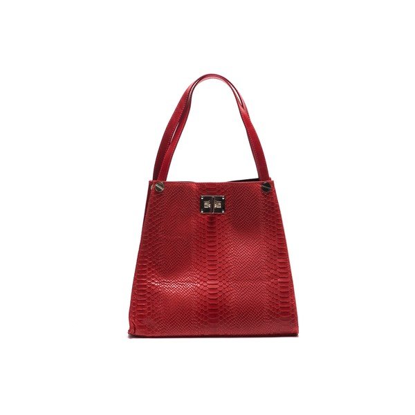 Kožená kabelka Anna Luchini 8038 Rosso