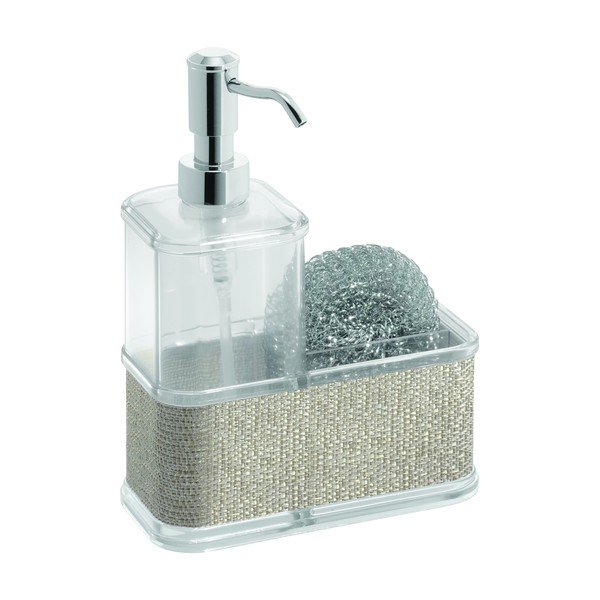 Distributore di sapone trasparente, 7 x 16 cm Twillo - iDesign-image-2