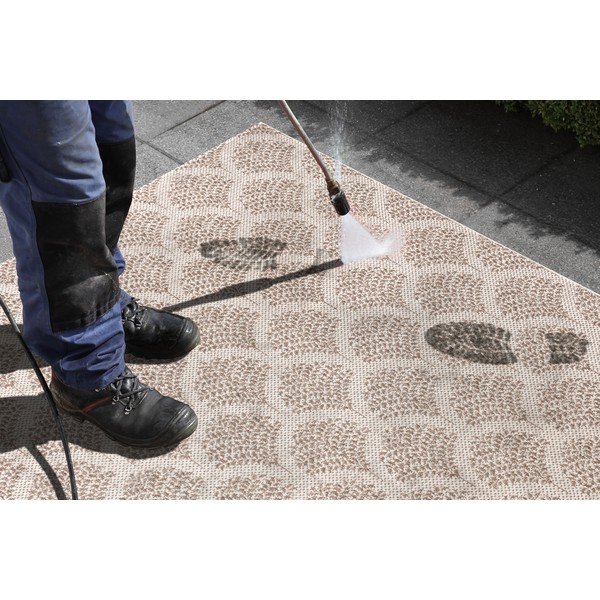 Tappeto da esterno beige Mosca, 80 x 150 cm - Ragami-image-4