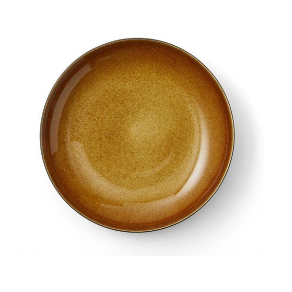 Ciotola nera/color ambra in gres ø 40 cm Gastro Black/Amber – Bitz-image-3