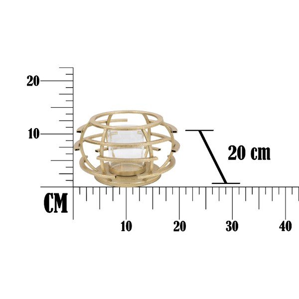Candeliere in oro Agnese, ø 20 cm - Mauro Ferretti-image-2