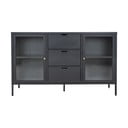 Cassettiera in metallo nero 140x85 cm Dalby - House Nordic