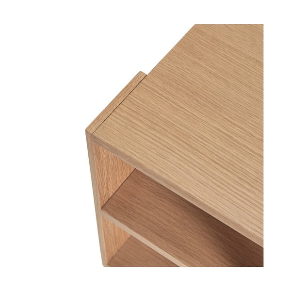 Tavolino pieghevole in rovere 37x37 cm Merge - Hübsch-image-3