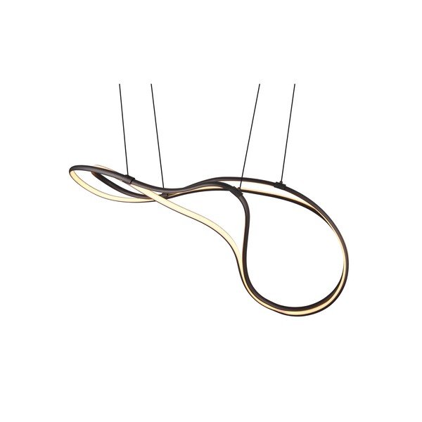 Apparecchio a sospensione LED nero con paralume in metallo Nala - Trio Select-image-2