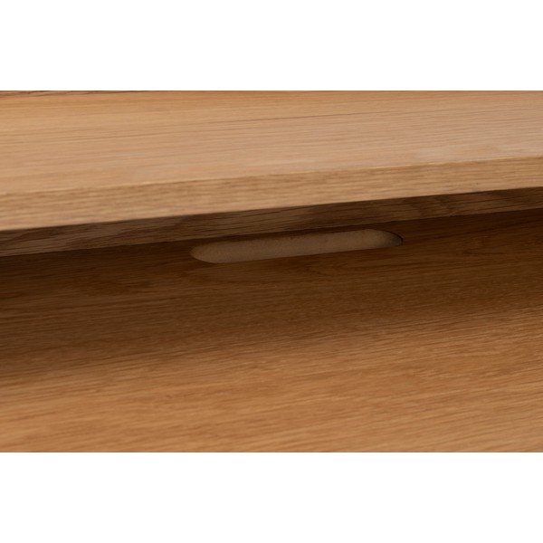 Scrivania in stile segreteria con piano effetto rovere 60x120 cm Giorgio – White Label-image-4