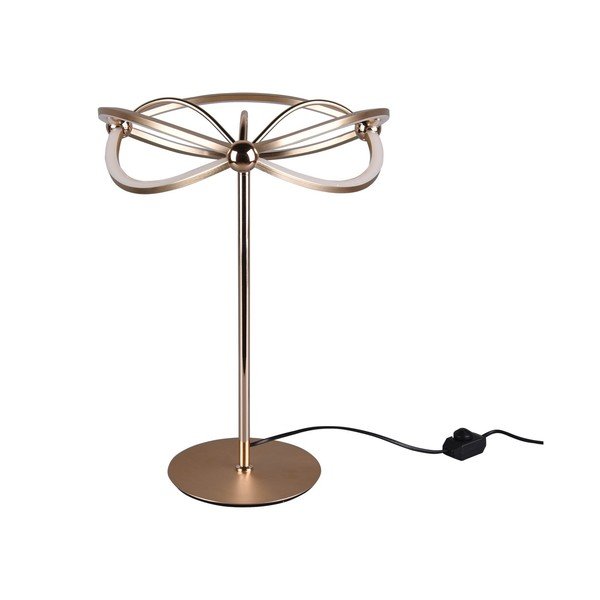 Lampada da tavolo LED color ottone con intensità regolabile (altezza totale 50 cm) Charivari – Trio