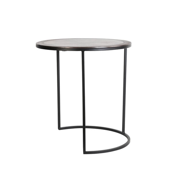 Tavolini in metallo rotondi in set di 2 pezzi ø 50 cm Talca - Light & Living-image-3