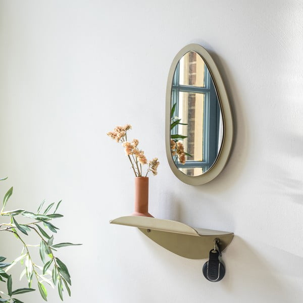 Mensola beige in metallo 34 cm Pipa – Spinder Design-image-1