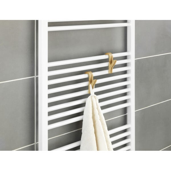 Ganci in bambù in colore naturale in set di 2 pezzi - Wenko-image-3