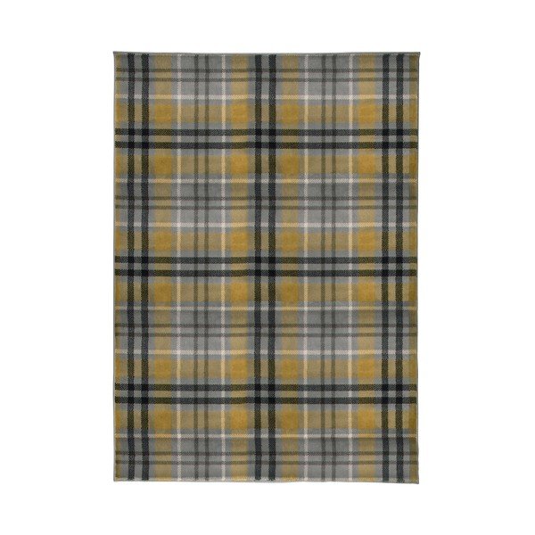 Tappeto giallo-grigio Highland, 160 x 230 cm - Flair Rugs