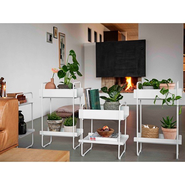 Consolle in metallo grigio chiaro 24x48 cm A-Console - Zone-image-1