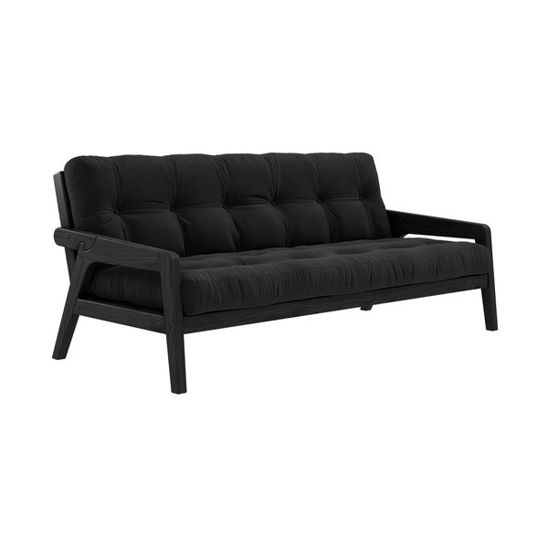 Divano variabile in velluto a coste Grab nero carbone Grab Raw - Karup Design-image-3