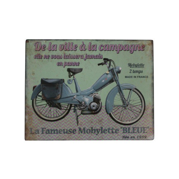 Cartelli moto blu - Antic Line