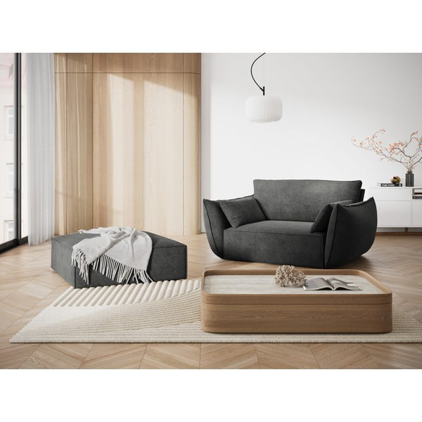 Poggiapiedi grigio Vanda - Mazzini Sofas-image-1