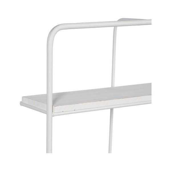 Scaffale in metallo a castello bianco 51 cm - Ixia-image-2