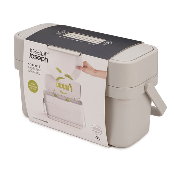 Contenitore per rifiuti compostabili bianco da 4 L Compo - Joseph Joseph-image-4
