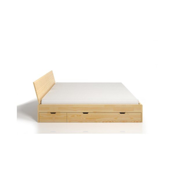 Letto matrimoniale in pino con cassetto SKANDICA Vestre Maxi, 200 x 200 cm - Skandica-image-2