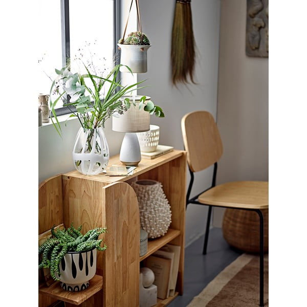 Vaso in vetro bianco fatto a mano (altezza 18 cm) Cosmin - Bloomingville-image-1