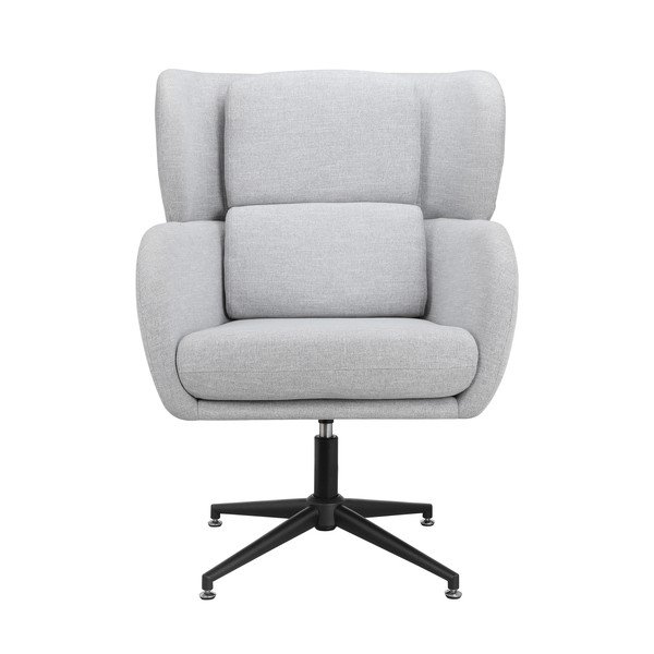 Poltrona in velluto grigio chiaro Vanessa - Støraa-image-3