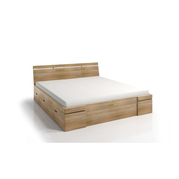 Letto matrimoniale in faggio con cassetto SKANDICA Sparta Maxi, 180 x 200 cm - Skandica-image-3