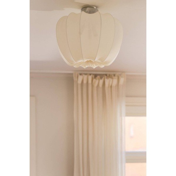 Plafoniera color crema in tessuto ø 50 cm Pion – Jotex-image-2