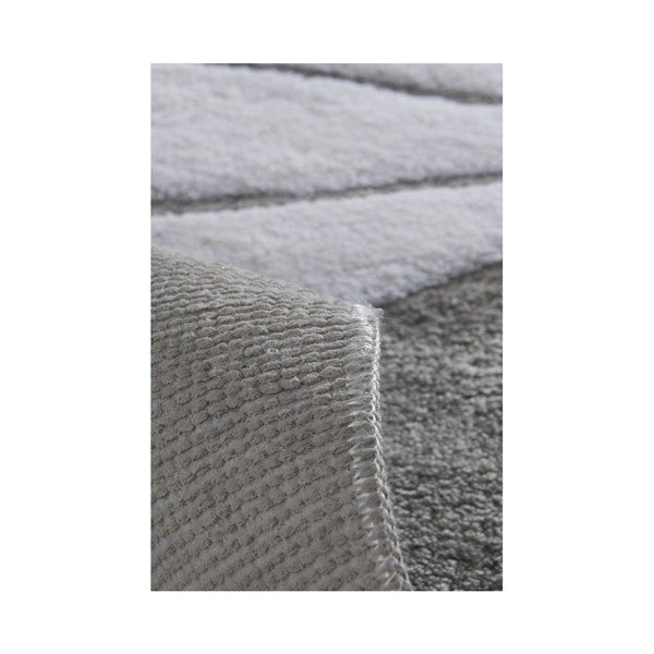 Set di 2 tappetini da bagno grigi Diamond - Foutastic-image-1