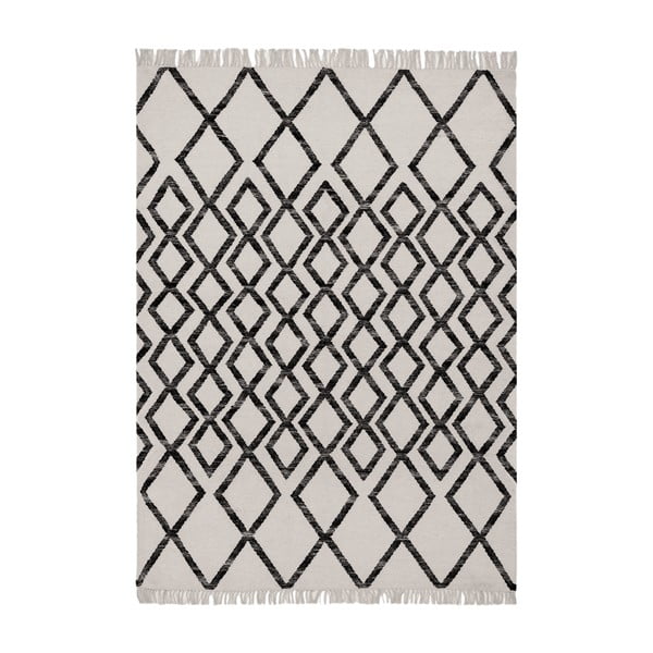 Tappeto beige e nero Diamante, 160 x 230 cm Hackney - Asiatic Carpets