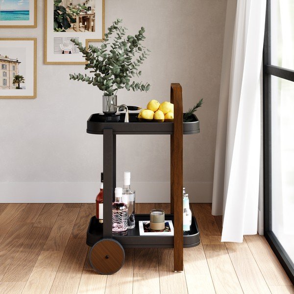 Tavolo da portata su rotelle 44x53 cm Bellwood - Umbra-image-4