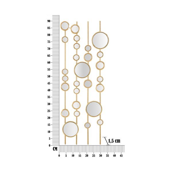 Decorazione murale in metallo 35,5x90 cm Small Mirros - Mauro Ferretti-image-4