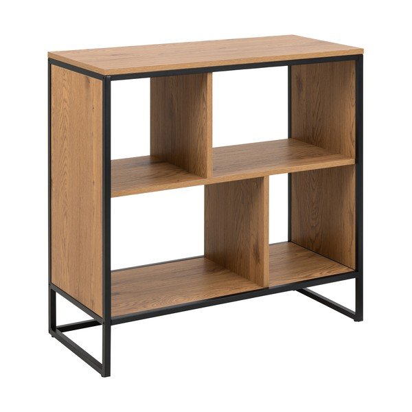Libreria in rovere decorato in colore naturale 77x79,5 cm Swindon - Actona-image-2